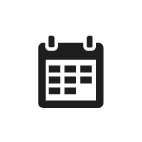 Calendar icon white